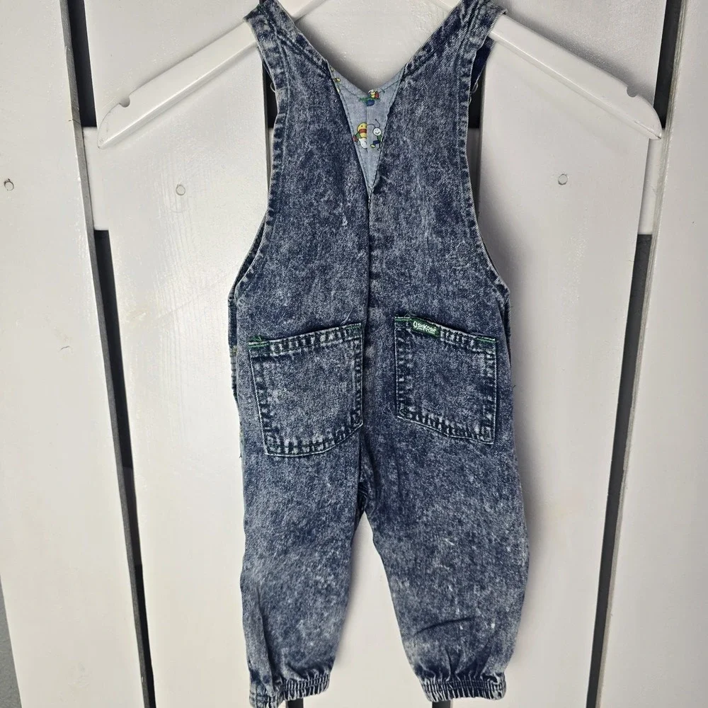 Vintage Osh'Kosh‎ Acid Wash Bug Overalls Unisex 6-9mo